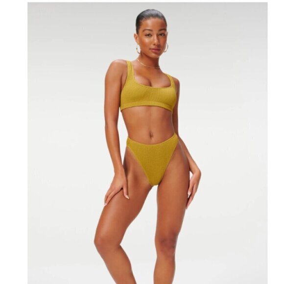 Good American High Rise Good Waist Cheeky Bikini Bottom Size 5/6 2XL 3XL - Picture 1 of 1